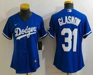Women's Los Angeles Dodgers #31 Tyler Glasnow Blue Stitched Cool Base Nike Jersey,We sell and wholesale Women's Los Angeles Dodgers #31 Tyler Glasnow Blue Stitched Cool Base Nike Jersey on line form chian!